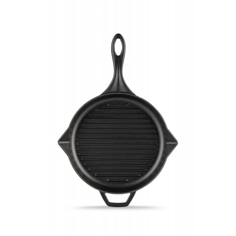 Zománcozott öntöttvas grill serpenyő Hosse, Black Onyx, Ф24cm - Termék összehasonlítása