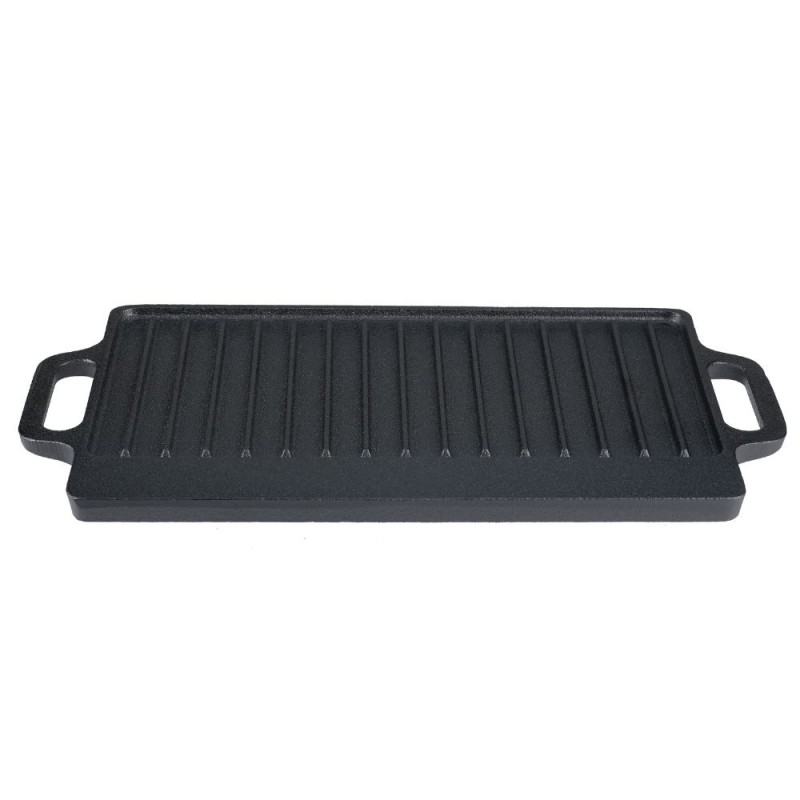 Kétoldalas öntöttvas grill lemez, 33x20 cm - Termék összehasonlítása