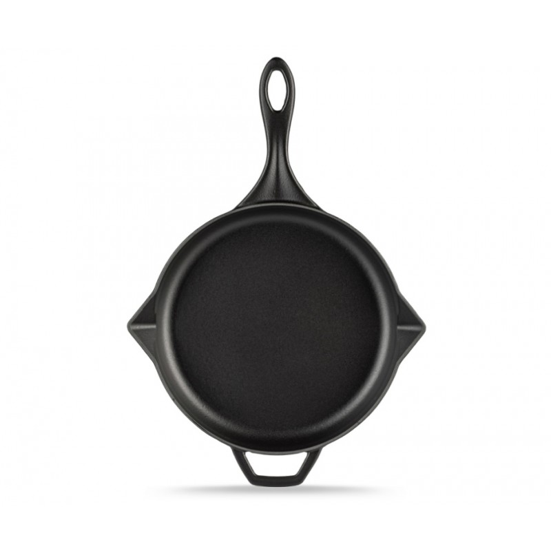 Zománcozott öntöttvas serpenyő Hosse, Black Onyx, Ф28cm - Fekete öntöttvas edények